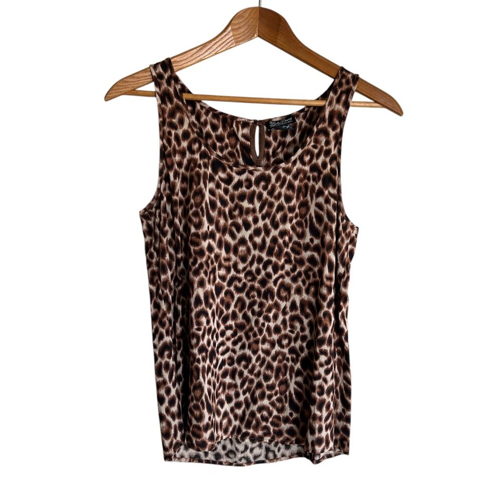 Lucky Brand Leopard Print Sheer Tank Top‎ - Size Small